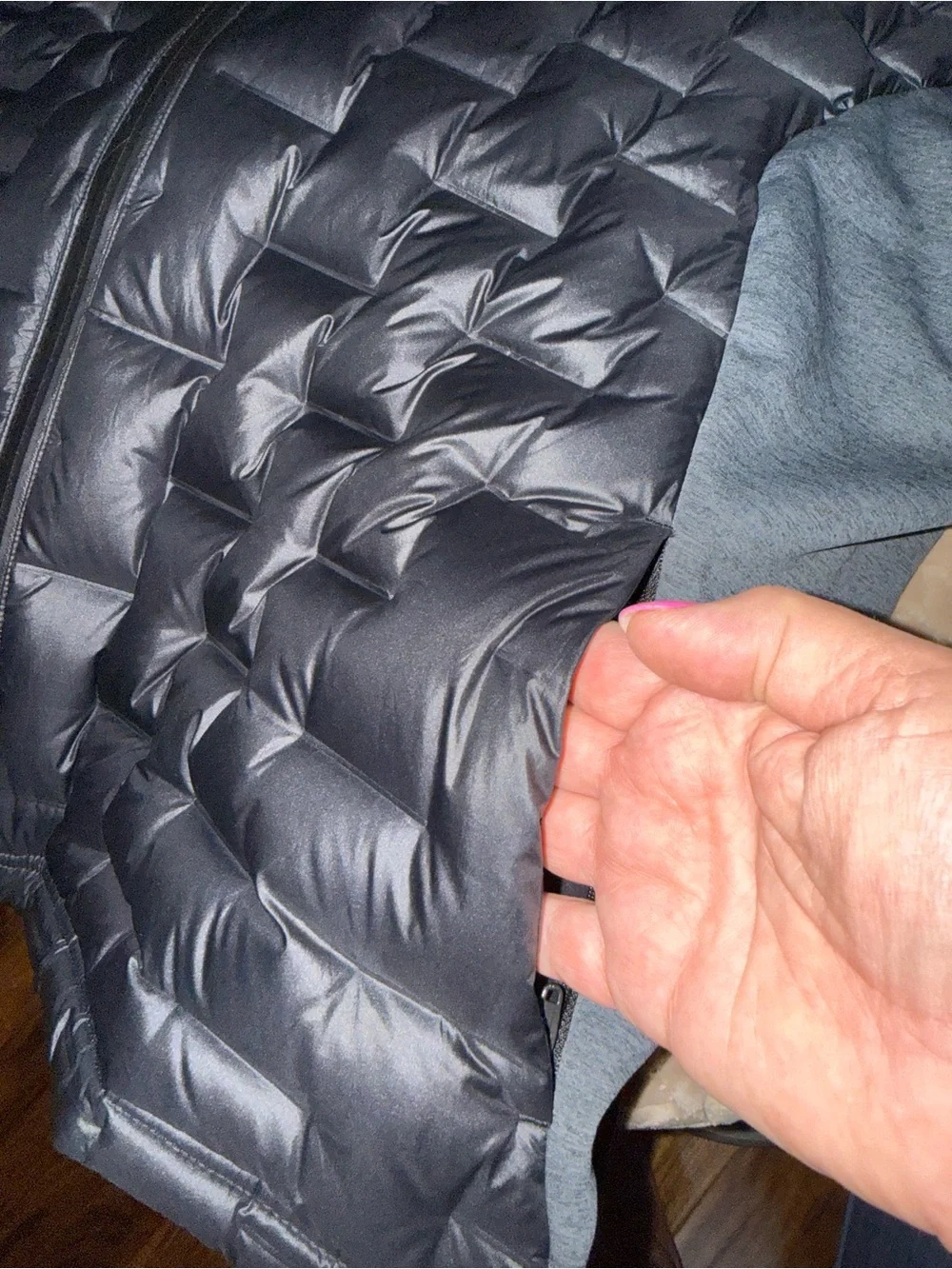 Adidas Frostguard Down Golf Jacket Men's Gray Black Hybrid Puffer Full Zip 2XL